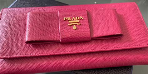 prada wallet ribbon|Prada wallet for women.